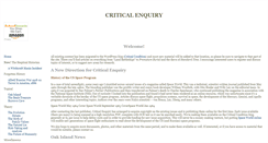 Desktop Screenshot of criticalenquiry.org